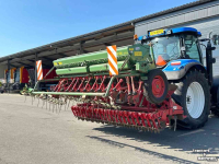 Seed drill Lely Terra Rotorkopeg met Hassia DU 100 zaaimachine